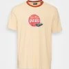 Budget ⌛ Diesel JUST - Print T-shirt - Light Beige ❤️ -Vivid Styles Shop db0361339a6544139ff0b93d8ea7bee5