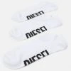 Best deal ⌛ Diesel GOST 3 PACK UNISEX - 😀 Socks - White 🌟 -Vivid Styles Shop dd048f2900c245dabb099ffbd024c573