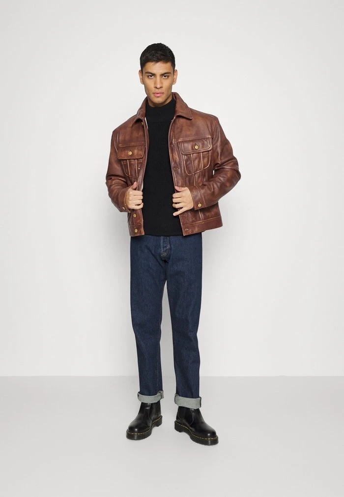 Best reviews of ❤️ Diesel LRILEY - Leather Jacket - Brown 🤩 4 Best reviews of ❤️ Diesel LRILEY - Leather Jacket - Brown 🤩 - Image 2