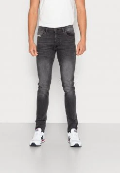 Promo 🔥 Diesel D-LUSTER - Slim Fit Jeans - Grey Denim/black Denim/grey 🎁