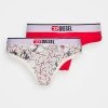 Hot Sale 💯 Diesel UFST-STARSY-2PACK - Thong - Beige/red ⌛